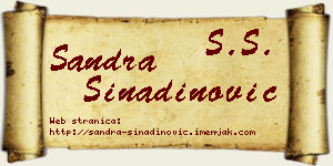 Sandra Sinadinović vizit kartica